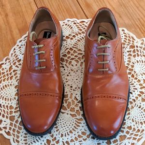 Bruno Marc Men's Halstead Caramel Oxford Dress Shoes, Size 10